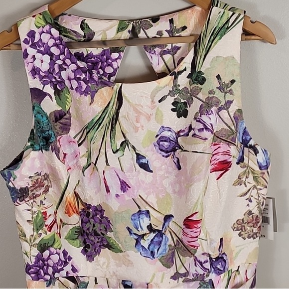 Nwt Danny & Nicole Floral Fit & Flare Dress Size 18 - Picture 2 of 15
